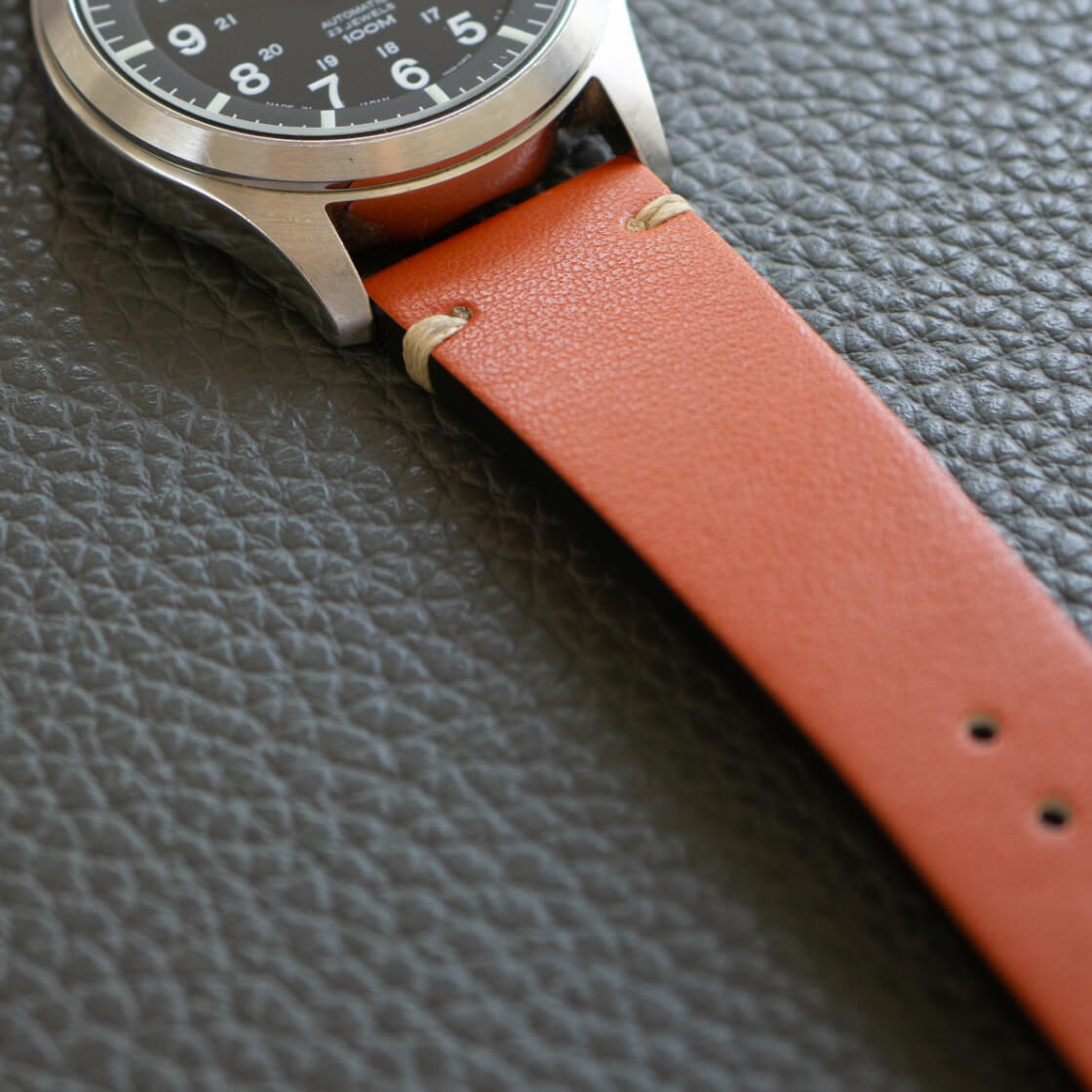V-Stitch Vegan Leather Strap
