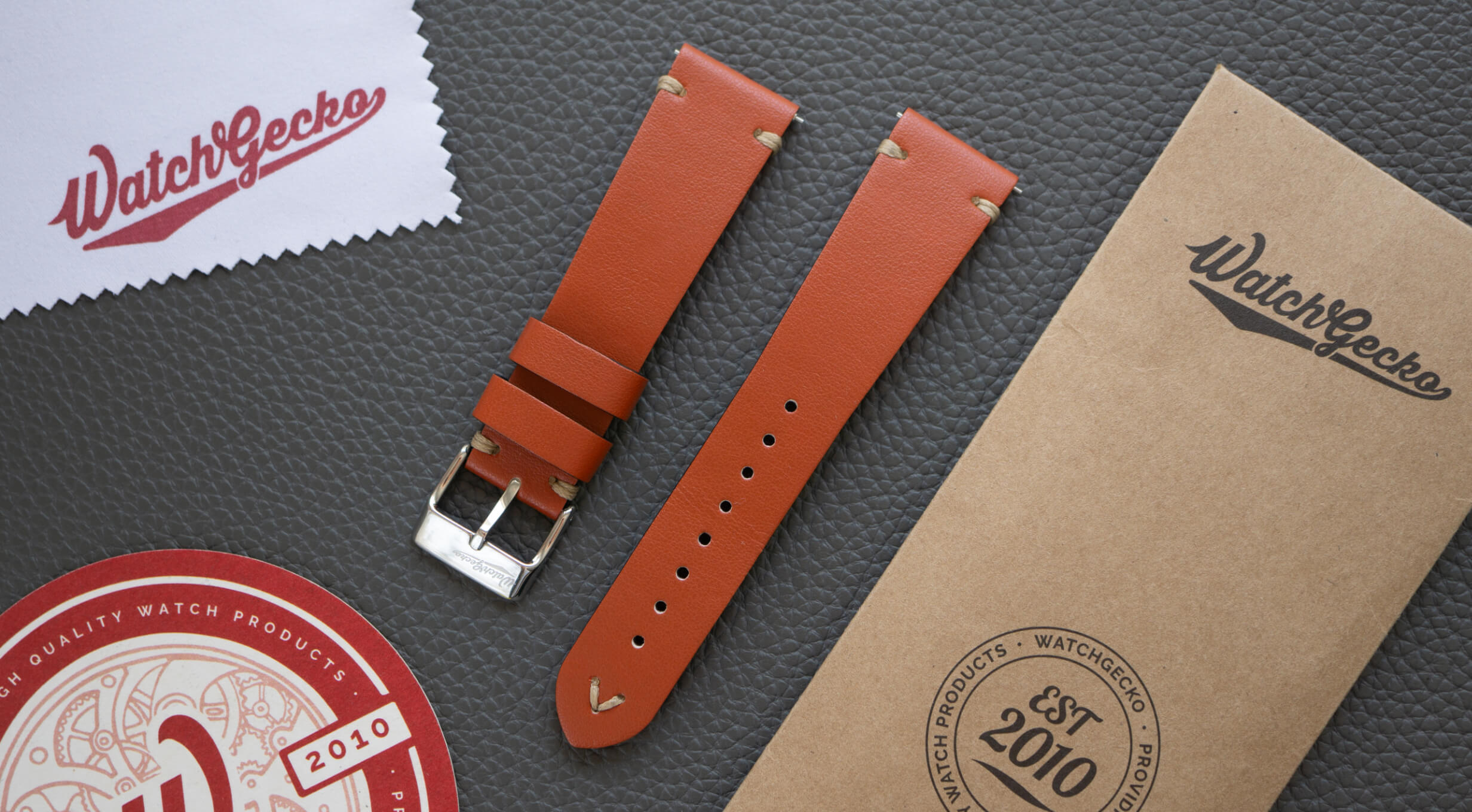 V-Stitch Vegan Leather Strap
