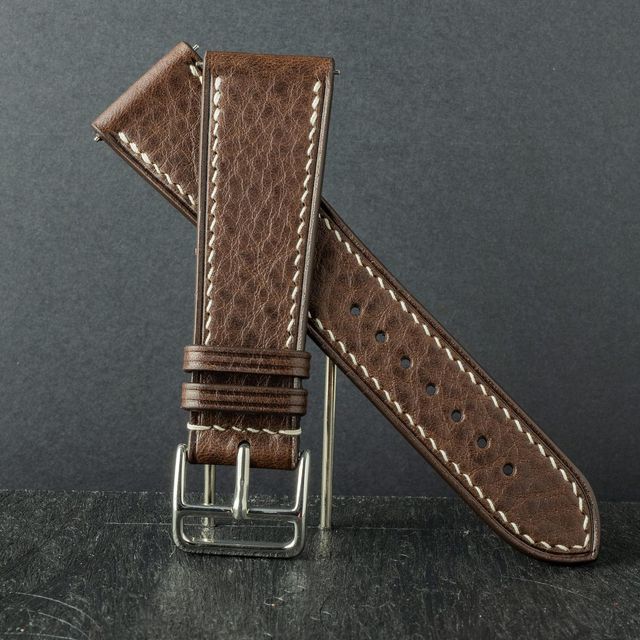 Custom made leather watch band by Velle Alexander