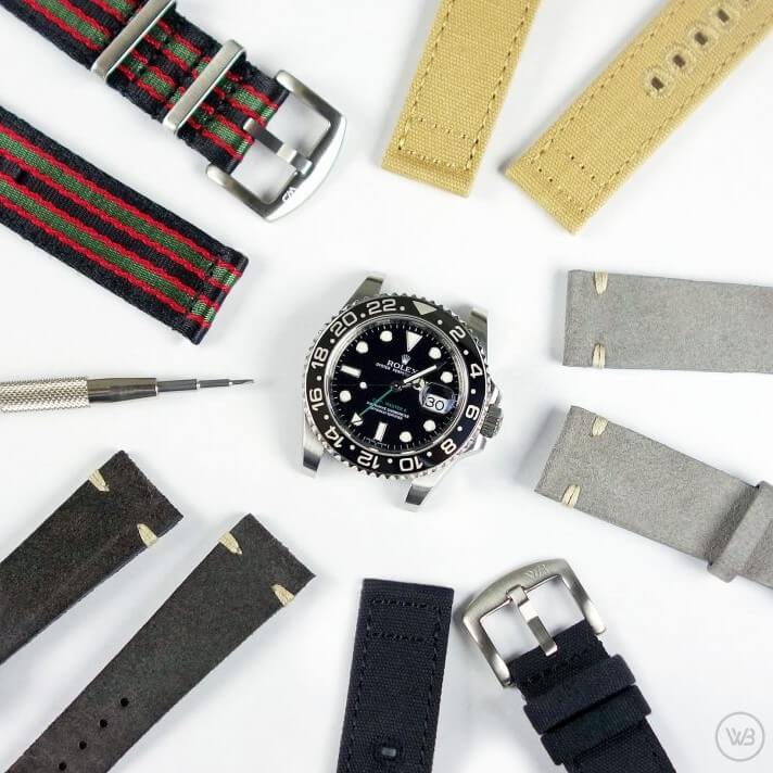 Watchbandit leathe straps for the Rolex GMT
