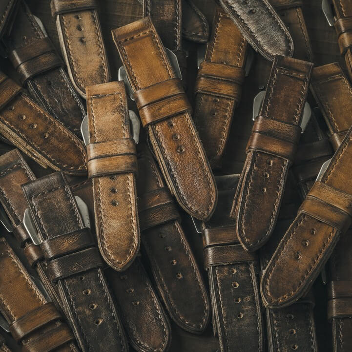 Leather watch strap by Wotancraft
