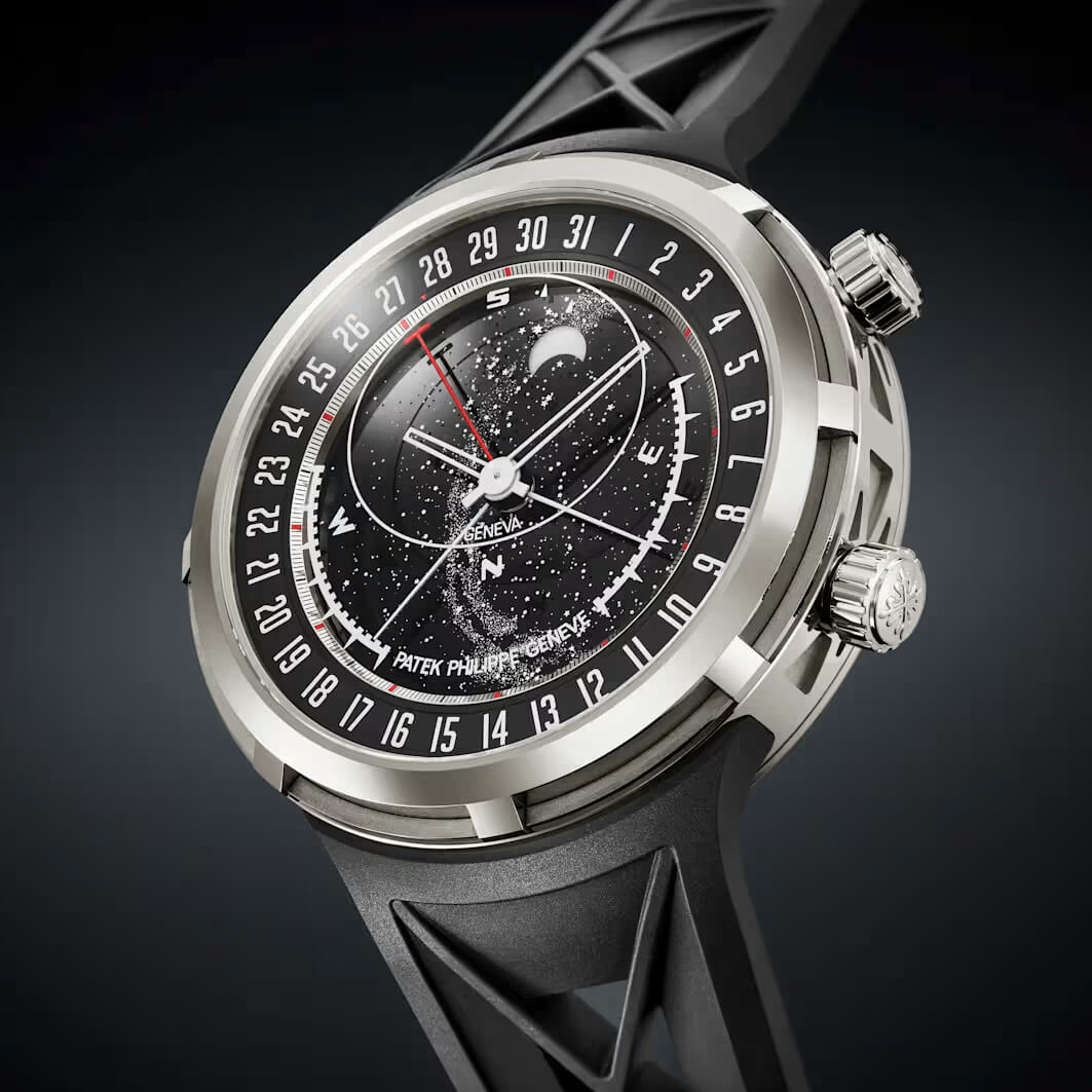 Patek Philippe 6105G Celestial with integrated X-decor composite strap