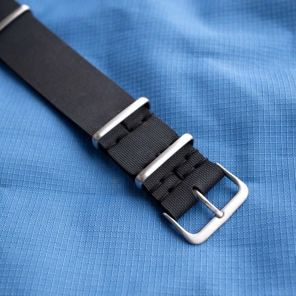 rubber nato watch strap by yellow dog straps