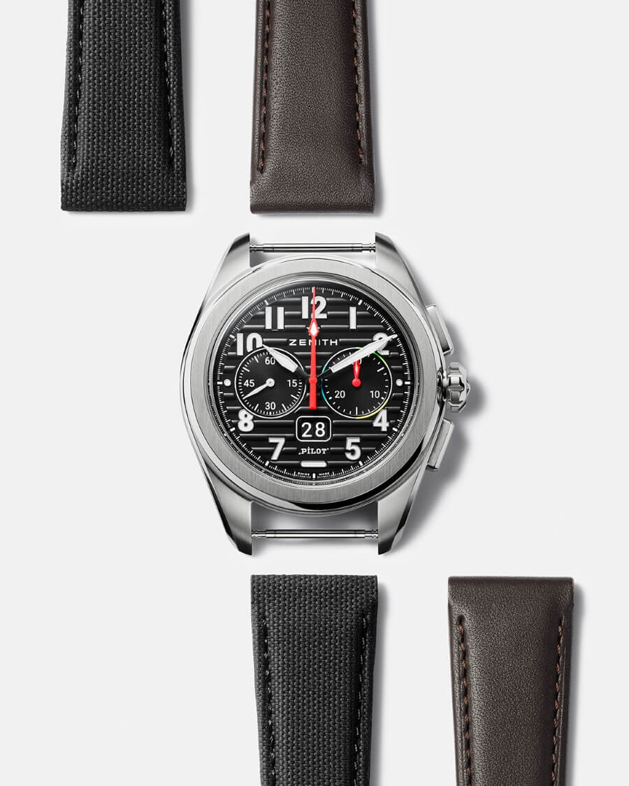 Zenith Pilot watches come with two straps