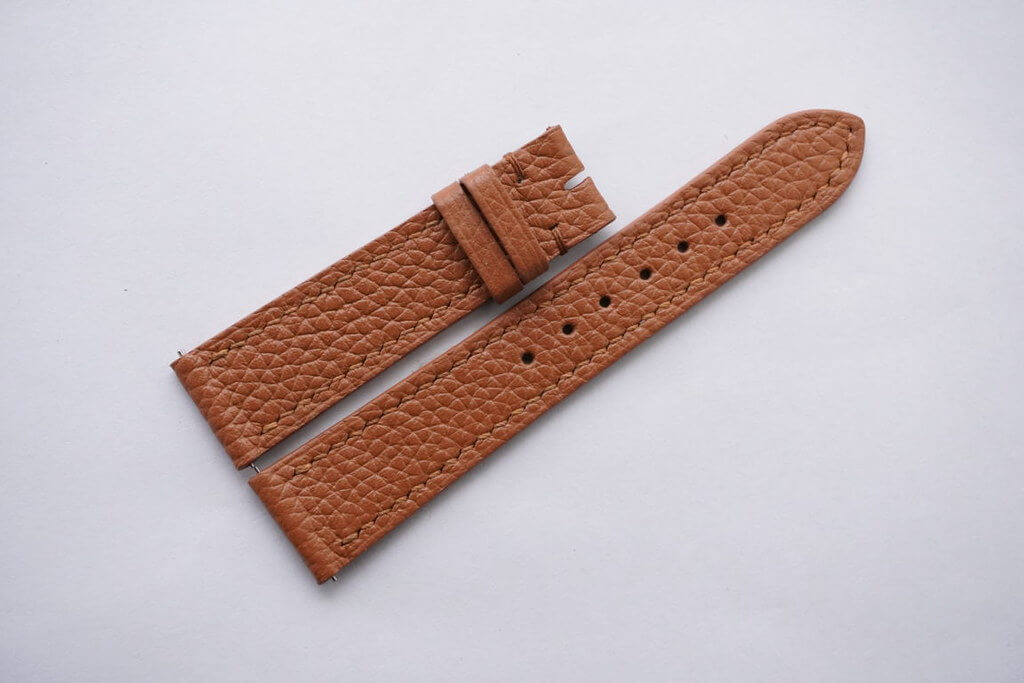Brown calf leather watch band by Zic Zac Leather