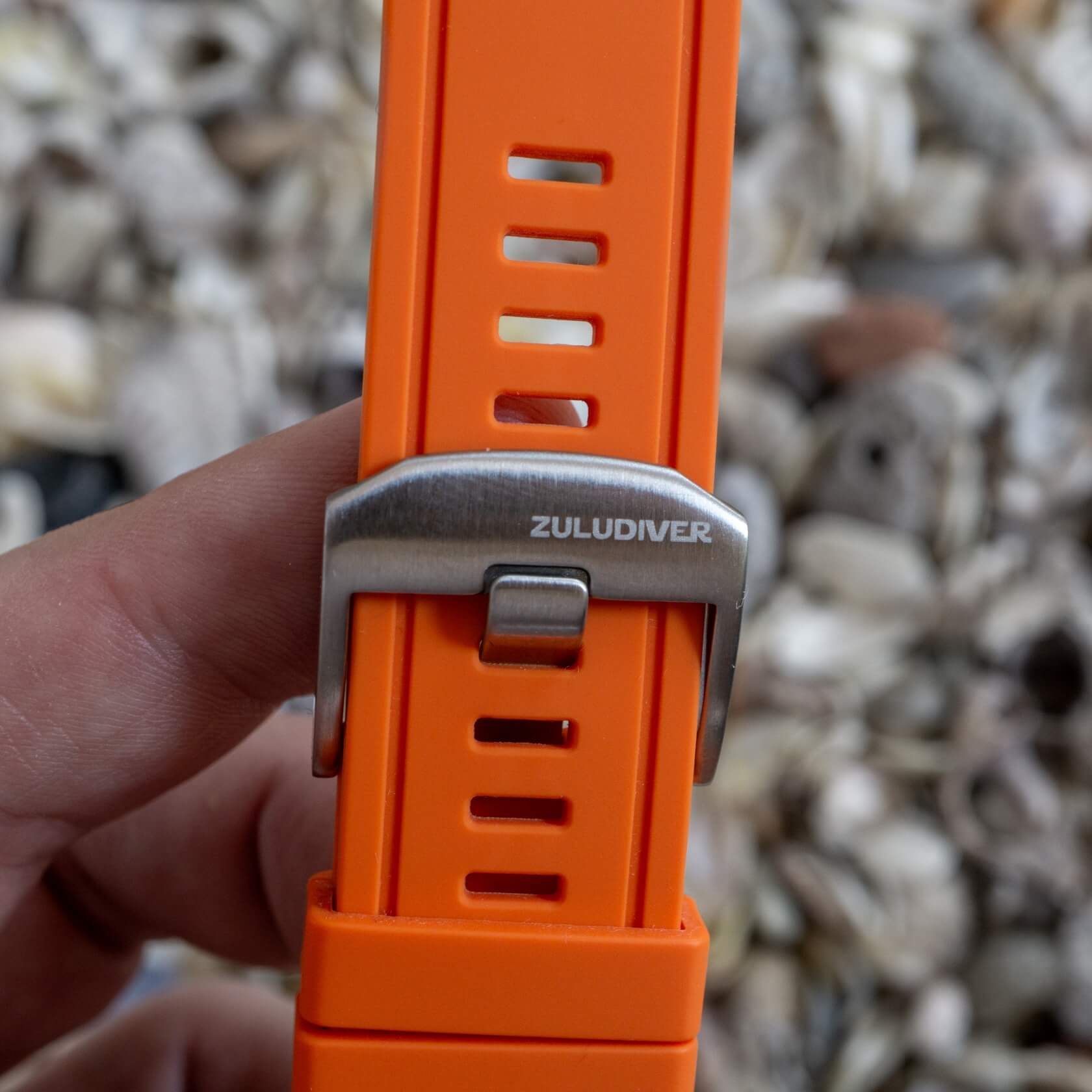 Divers orange Silicone Strap by ZULUDIVER