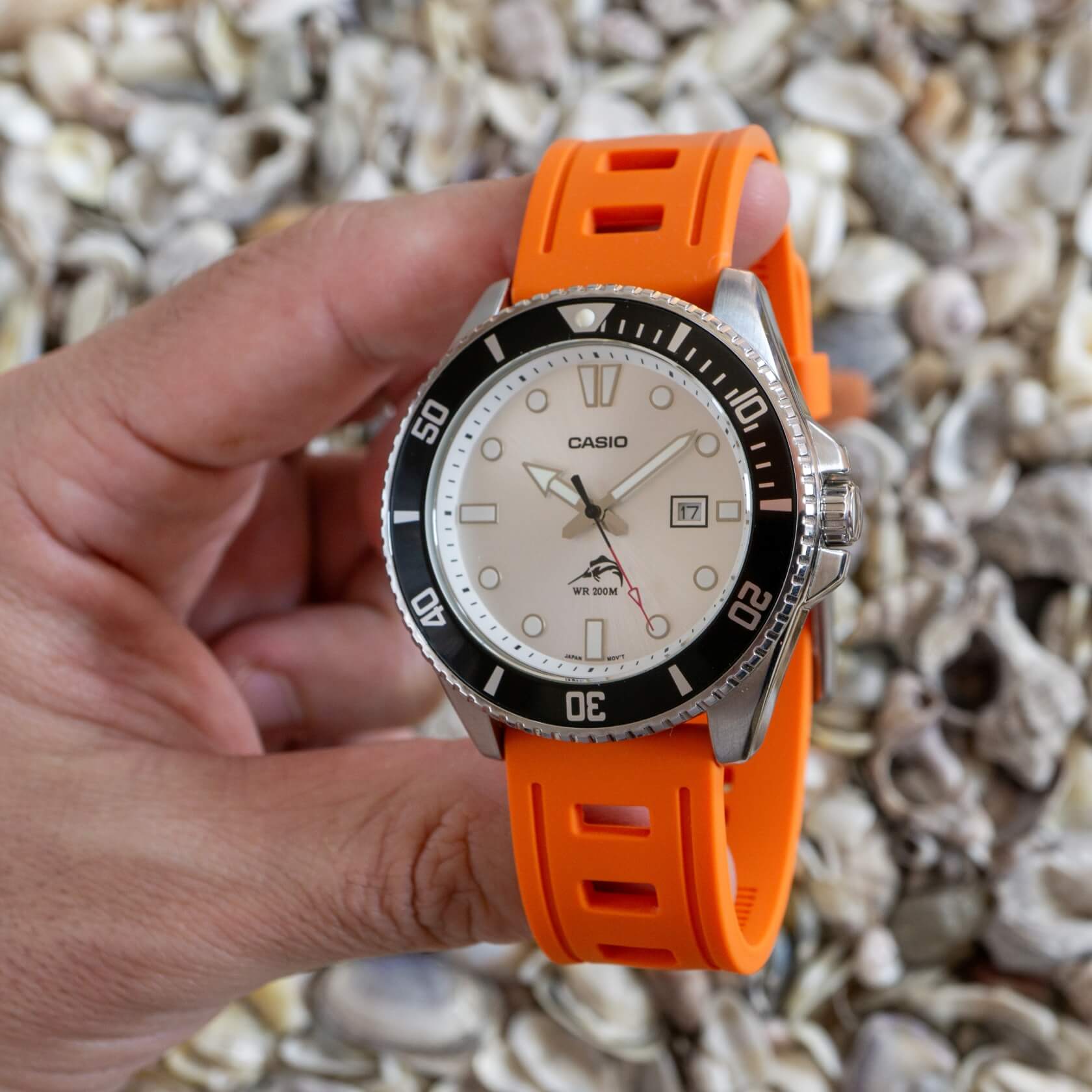 Divers orange Silicone Strap by ZULUDIVER