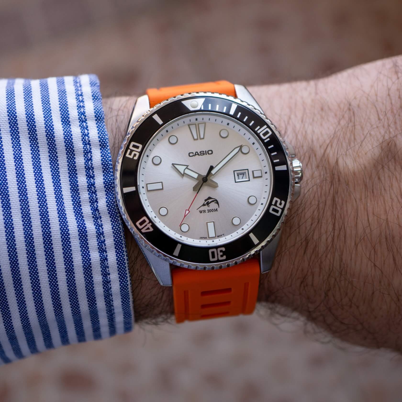 Divers orange Silicone Strap by ZULUDIVER